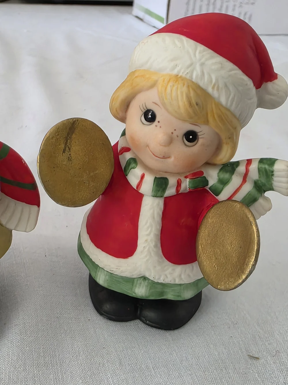 Vintage Home Interiors Christmas Music Boy and Girl Set